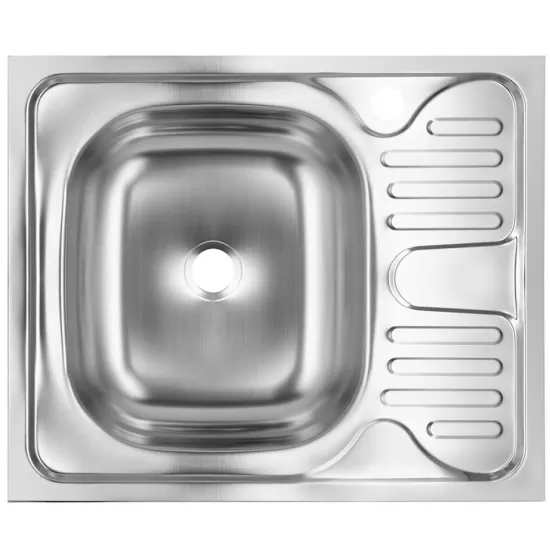 Chiuveta bucatarie pentru masca SANITEC S402S, 60x50 cm, Cuva Stanga, 0.4 mm, Inox Chiuveta bucatarie pentru masca SANITEC S402S, 60x50 cm, Cuva Stanga, 0.4 mm, Inox