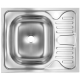 Chiuveta bucatarie pentru masca SANITEC S402S, 60x50 cm, Cuva Stanga, 0.4 mm, Inox