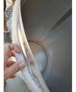 PRODUS RESIGILAT BUTOI DIN INOX ITALIA CU CAPAC FLOTANT BUSONAT 300L  PRODUS RESIGILAT BUTOI DIN INOX ITALIA CU CAPAC FLOTANT BUSONAT 300L