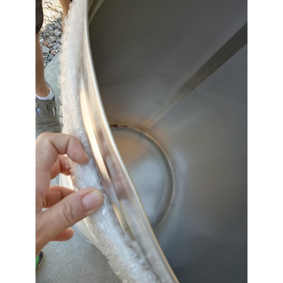 PRODUS RESIGILAT BUTOI DIN INOX ITALIA CU CAPAC FLOTANT BUSONAT 300L