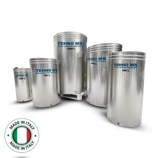 BUTOI DIN INOX ITALIA CU CAPAC FLOTANT BUSONAT 180L