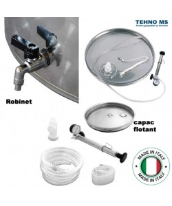 BUTOI DIN INOX ITALIA CU CAPAC FLOTANT BUSONAT 300L