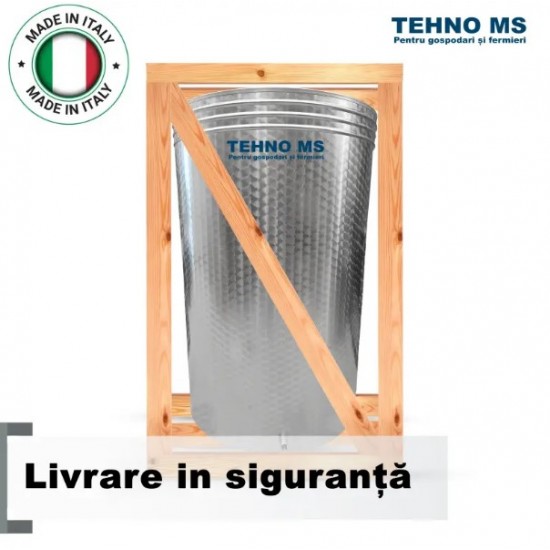 BUTOI DIN INOX ITALIA CU CAPAC FLOTANT BUSONAT 540L