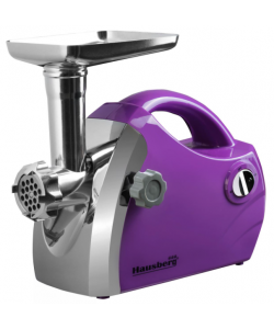 Masina de tocat carne Hausberg HB-3430MV, Inox , 1800 W, motor cupru - Mov