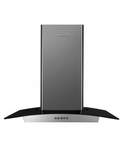 Hota incorporabila decorativa Hausberg HB 1265, Putere de absorbtie 650 m3/h, 1 motor, 60 cm, Inox/Sticla