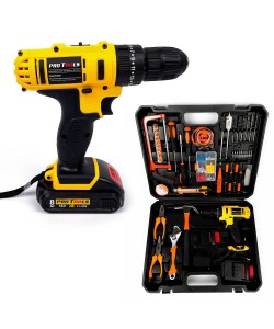 Masina de gaurit si insurubat cu percutie KraftWorld XR 110 accesorii,2 acumulatori,36v,8Ah