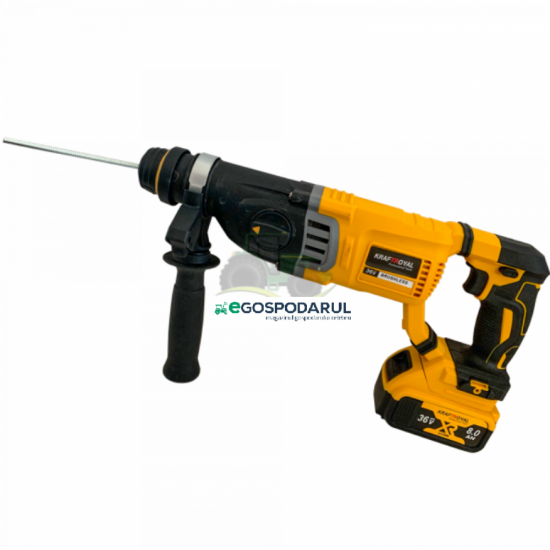 Ciocan Rotopercutor KraftRoyal  cu 2 acumulatori 36V, 8Ah, Brushless Technology