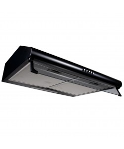 Hota perete, 3 viteze, 95 W, 1 motor, filtru lavabil aluminiu, neagra