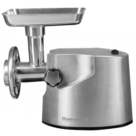 Masina tocat Hausberg HB-3445, 3200W, 2Kg/min, Impingator legume, Carcasa aluminiu, Motor cupru.