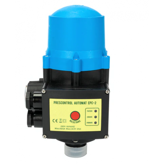 Kit hidrofor electronic cu pompa submersibila Zinith Italiy - 3STM122, 1.25 Kw, refulare 140m, Presostat electronic automat LPC-2