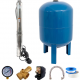 KIT Hidrofor Zinith Italiy  80L cu Pompa submersibila  3STM122, 1.25KW, 100 l/min, inaltime refulare 140m, Sistem complet