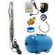 Kit Hidrofor Zinith Italy 24L cu Pompa submersibila 4STM807, 1.65KW, 80m, 266 l/min, 1.25 toli (32mm) , Sistem premium complet