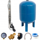 KIT Hidrofor Zinith Italiy  80L cu Pompa submersibila 4STM211, 1.3KW, 116 l/min, inaltime refulare 128m, Sistem complet