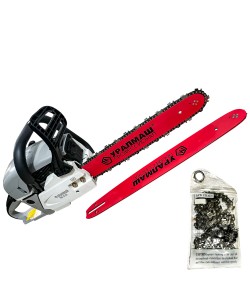 Drujba pe benzina UralMash 6 CP, 2 Lame ,2 lanturi