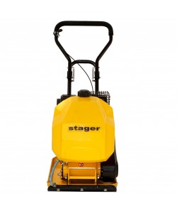 Stager PCB60 Placa compactoare usoara, Loncin G200F benzina, rezervor apa, roti, covor silicon