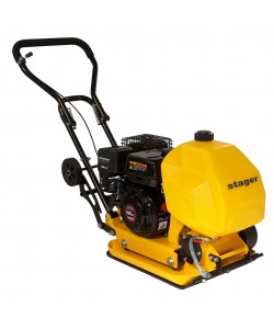 Stager PCB90 Placa compactoare usoara, Loncin G200F benzina, rezervor apa, roti, covor silicon