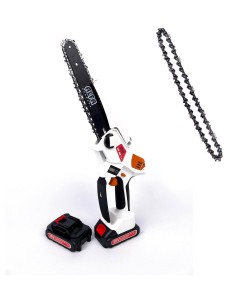 Mini fierastrau Drujba KraftWorld 2 acumulatori 36v 8Ah, lama,sistem ungere lant