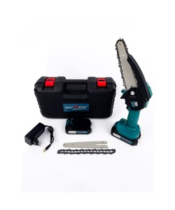 Fierastrau electric, Minidrujba  KraftRoyal, cu 2 acumulatori 36V 8Ah, 2 lame ,2 lanturi 4 inch