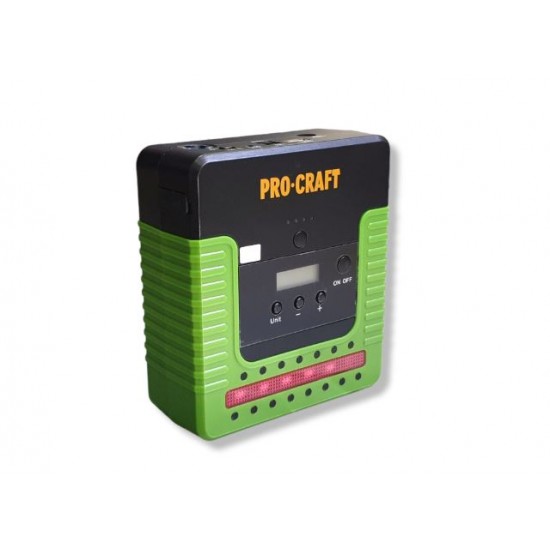 Redresor cu compresor auto portabil PROCRAFT PROCRAFT, 3000mAh 600A 12V