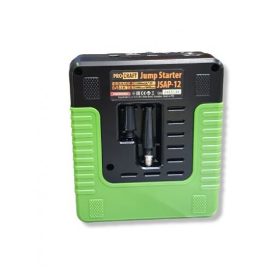 Redresor cu compresor auto portabil PROCRAFT PROCRAFT, 3000mAh 600A 12V