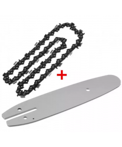 Mini drujba Power cu 2 acumulatori 88V,2 lame,2 lanturi