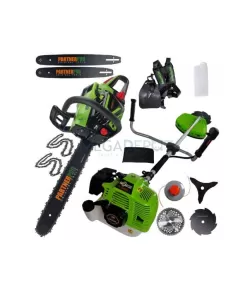 Pachet PartnerPro Motocositoare DX52E New Generation + Motofierastrau PS-5200, 2 lame si 2 lanturi, totul inclus, motor 2 timpi, benzina