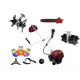 Motocoasa pe benzina DDT-1000L, 4 Timpi, 7 Cp, 62 cc, 9000 Rpm, 3 accesorii incluse , 3 fire trimmer, 1 adaptor drujba, 1 prasitoare, cultivator