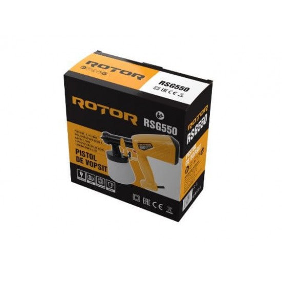 Pistol de vopsit ROTOR RSG550, 500 W, 1.8mm, Capacitate 800ml, 320 ml/min