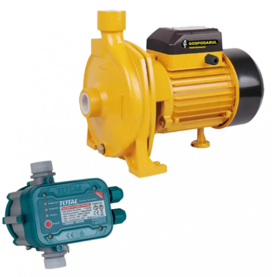 Pompa de suprafata apa curata Gospodarul Profesionist CPM-158 - 750W, 6600 l/h +PRESOSTAT TOTAL