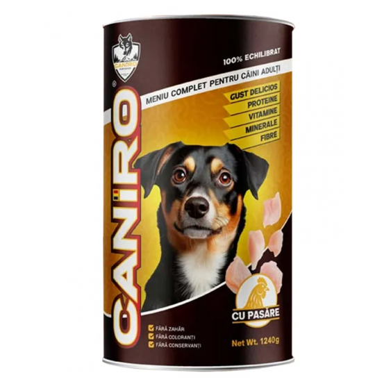 Hrana umeda pentru caini, carne de pui, 1.24 kg Caniro