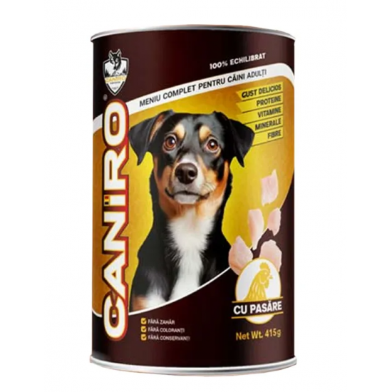 hrana umeda pentru caini, carne de pui, 415 gr Caniro