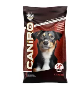Hrana uscata pentru caini cu vita, 10 kg Caniro  Hrana uscata pentru caini cu vita, 10 kg Caniro