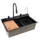 Chiuveta multifunctionala  MH7546-SET-07  din inox nano black MIXXUS seria Decor