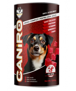 Hrana umeda pentru caini, carne de vita, 1.24 kg Cairo