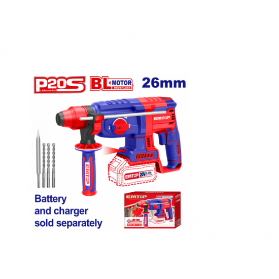 Pachet Fierastrau circular+ Suflanta aer cald (feon) + Ciocan rotopercutor, 26mm, 4 accesorii + 2 acumulatori 4.0AH