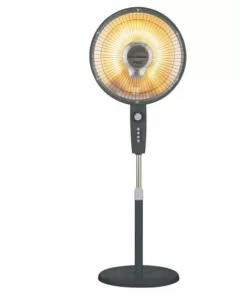 Radiator electric halogen cu ventilatie Hausberg HB-8810NG, 1000W, 2 trepte, oscilatie 70°, timer 1h, inaltime reglabila