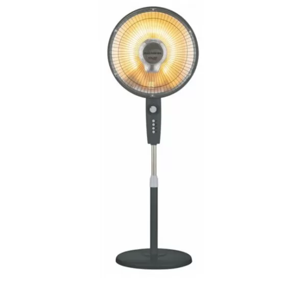 Radiator electric halogen cu ventilatie Hausberg HB-8810NG, 1000W, 2 trepte, oscilatie 70°, timer 1h, inaltime reglabila