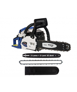 Drujba pe benzina DDT KRISTAL, motor 2 Timpi , 2 lame + 2 lanturi, 7 Cp, 58 cmc, lama 50 cm , demaror din magneziu