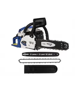 Drujba pe benzina DDT KRISTAL, motor 2 Timpi , 2 lame + 2 lanturi, 7 Cp, 58 cmc, lama 50 cm , demaror din magneziu