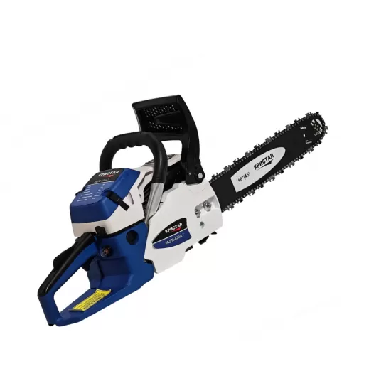 Drujba pe benzina DDT KRISTAL, motor 2 Timpi , 2 lame + 2 lanturi, 7 Cp, 58 cmc, lama 50 cm , demaror din magneziu