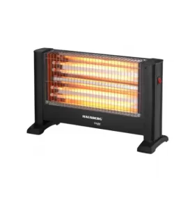 Radiator electric quartz Hausberg HB-8801NG, 1600W, 4 tuburi, 4 trepte putere, siguranta rasturnare
