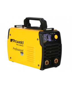 ProWELD MMA 220 Puls Invertor digital sudură 220A, Pulse MMA, TIG Lift, Arc Force, VRD, Electrozi Ø 1.6–5.0mm, Oțel, Inox, Fontă