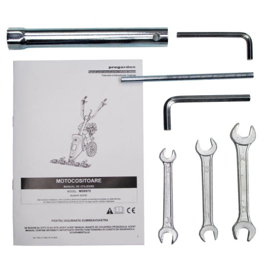 ProGARDEN MSB970 Motocositoare cu bara dubla mobila 97cm, 7.5CP, benzina 4T, 2 viteze