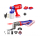 Pachet Instrument multifunctional, 6 viteze, 8 accesorii + Pistol de vopsit cu 800ml + 2 Acumulatori cu incarcator