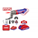 Pachet Instrument multifunctional, 6 viteze, 8 accesorii + Pistol de vopsit cu 800ml + 2 Acumulatori cu incarcator