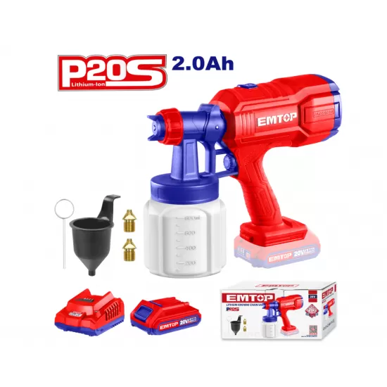 Pachet Instrument multifunctional, 6 viteze, 8 accesorii + Pistol de vopsit cu 800ml + 2 Acumulatori cu incarcator