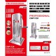 Masina profesionala de umplut carnati din in inox 9kg +10 palnii Campion
