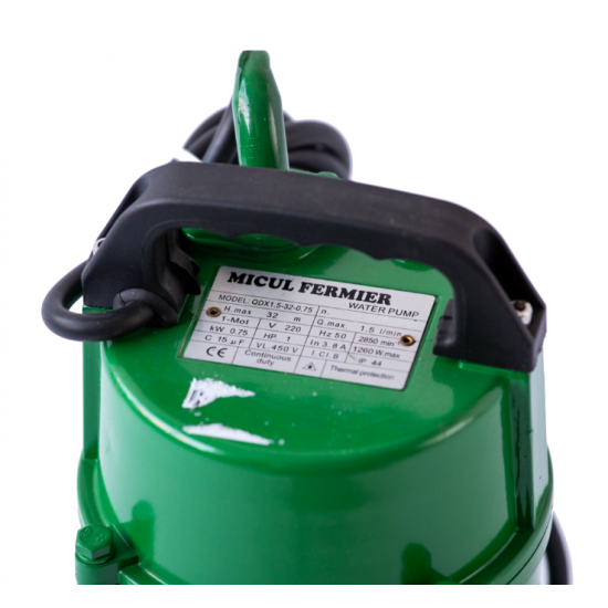 Pompa apa submersibila QDX-32M fara plutitor, 750 W