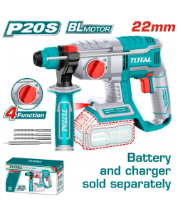 Ciocan rotopercutor TOTAL - 2J - LI-ION - 20V - MOTOR FARA PERII (INDUSTRIAL)