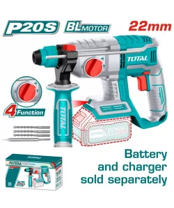 Ciocan rotopercutor TOTAL - 2J - LI-ION - 20V - MOTOR FARA PERII (INDUSTRIAL) Ciocan rotopercutor TOTAL - 2J - LI-ION - 20V - MOTOR FARA PERII (INDUSTRIAL)